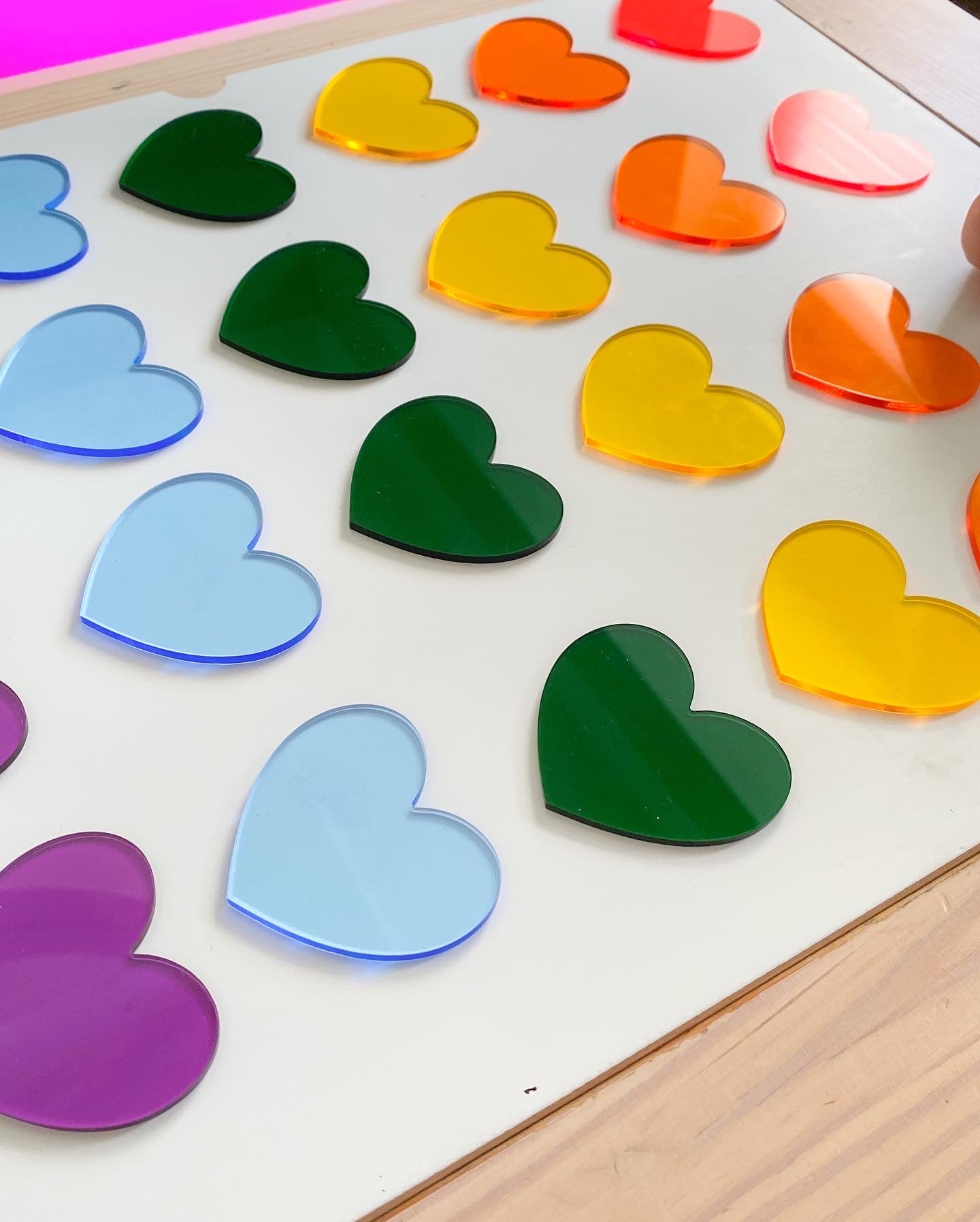 Heart Acrylic Loose Parts