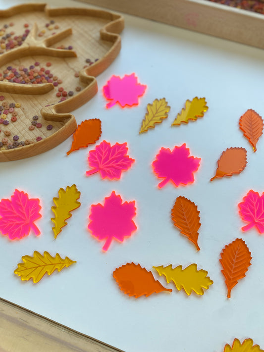 Acrylic Leaves Loose Parts (9 Count)